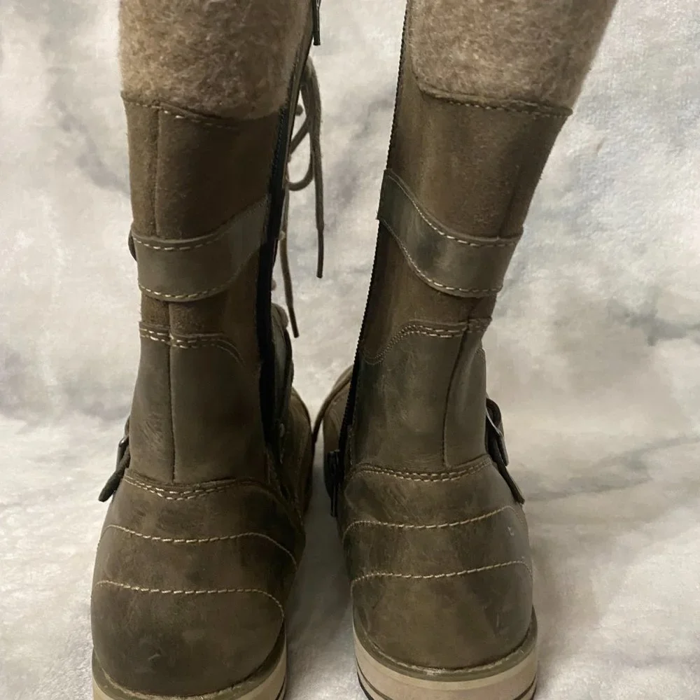 L.L. Bean Brown Lace Up Boots - Picture 6 of 6